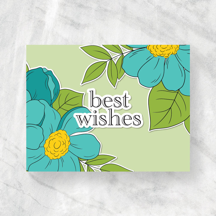 Stamp & Die & Stencil Bundle Simple Botanicals