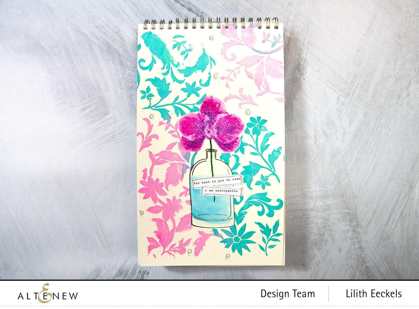 Stamp & Die & Stencil Bundle Spotted Orchid