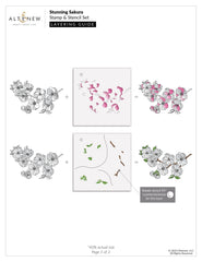 Stamp & Die & Stencil Bundle Stunning Sakura