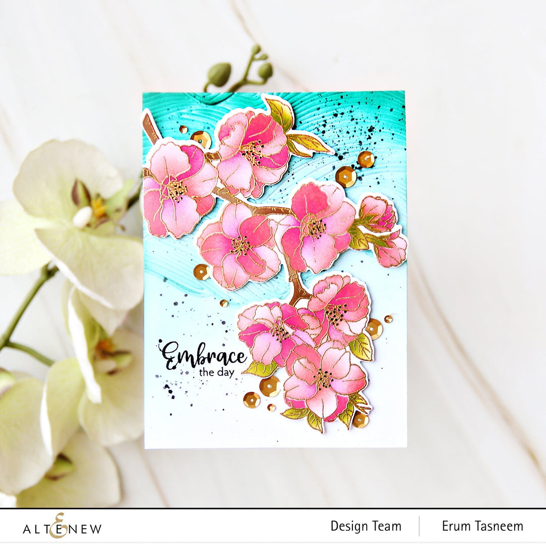 Stamp & Die & Stencil Bundle Stunning Sakura
