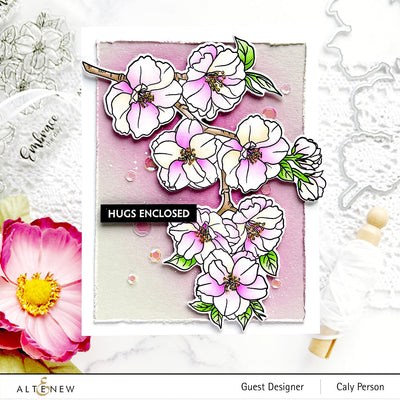 Stamp & Die & Stencil Bundle Stunning Sakura