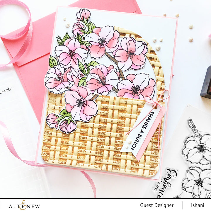 Stamp & Die & Stencil Bundle Stunning Sakura