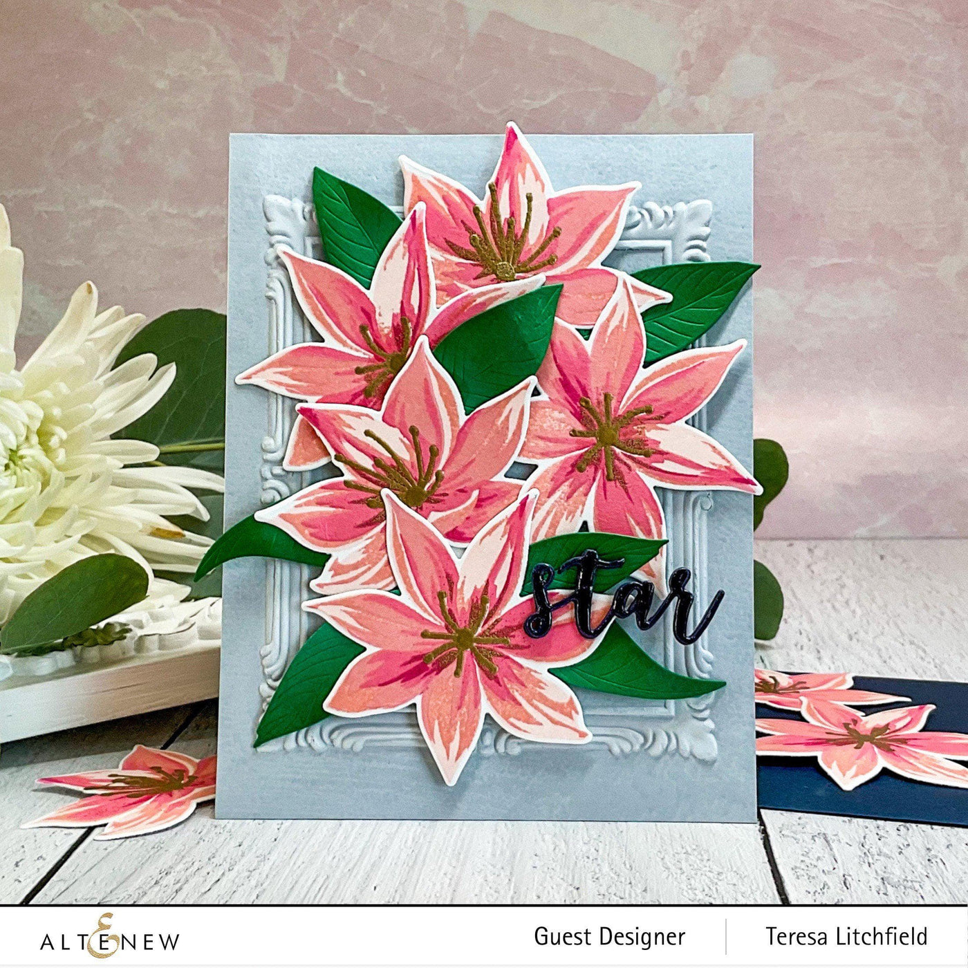 Stamp & Die & Stencil Bundle Stunning Starflowers