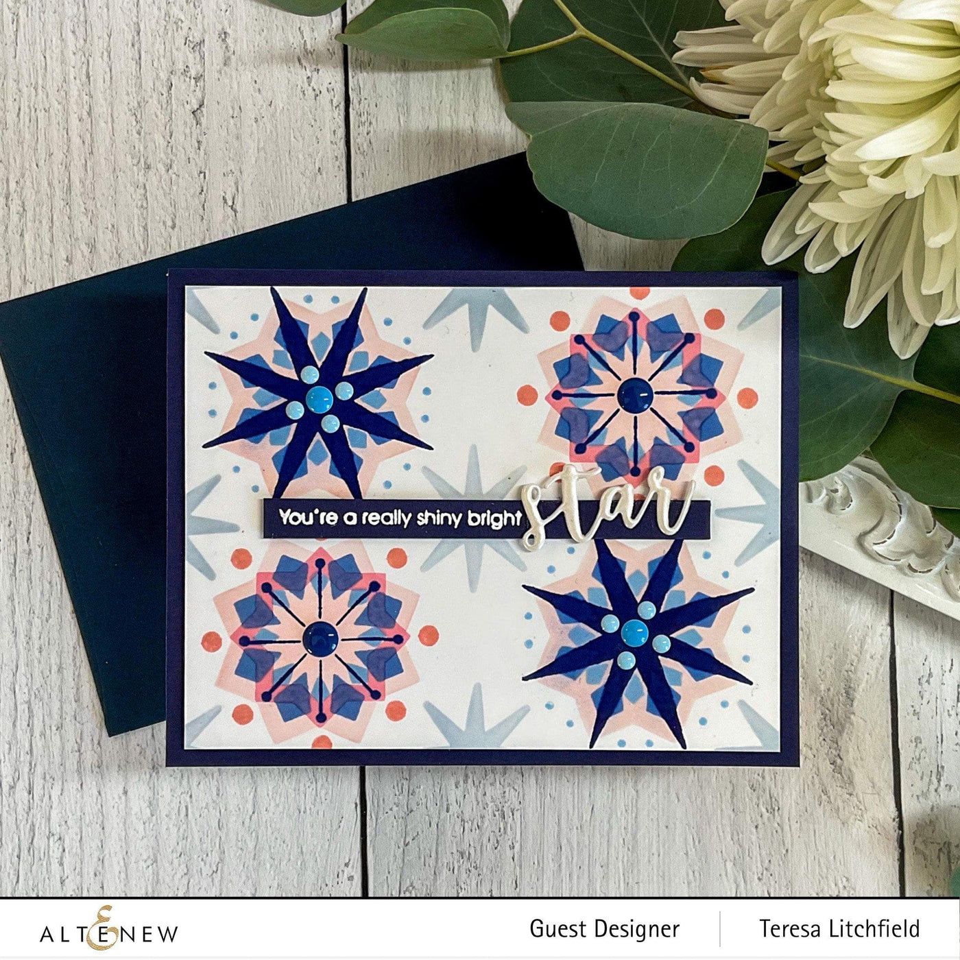 Stamp & Die & Stencil Bundle Stunning Starflowers