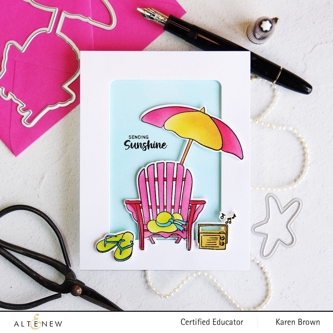 Stamp & Die & Stencil Bundle Summer Wishes