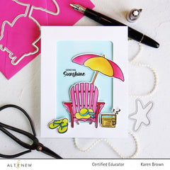 Stamp & Die & Stencil Bundle Summer Wishes
