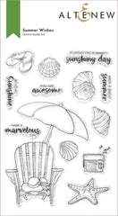 Stamp & Die & Stencil Bundle Summer Wishes