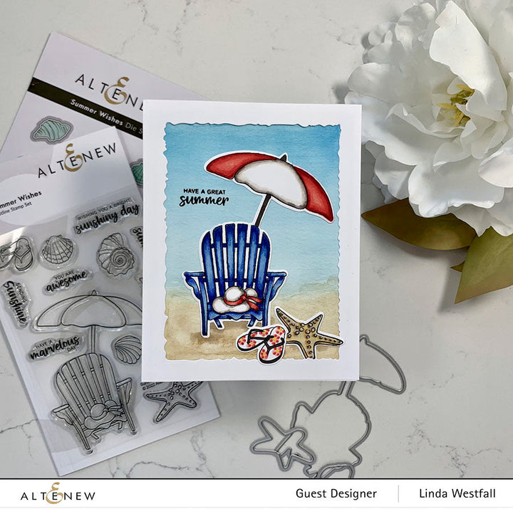 Stamp & Die & Stencil Bundle Summer Wishes