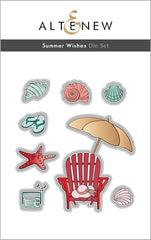 Stamp & Die & Stencil Bundle Summer Wishes
