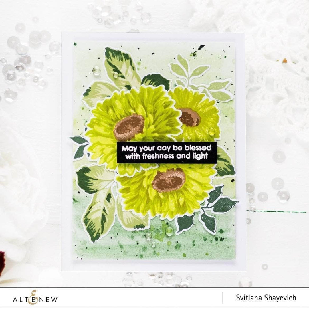 Stamp & Die & Stencil Bundle Sunflower Daisy