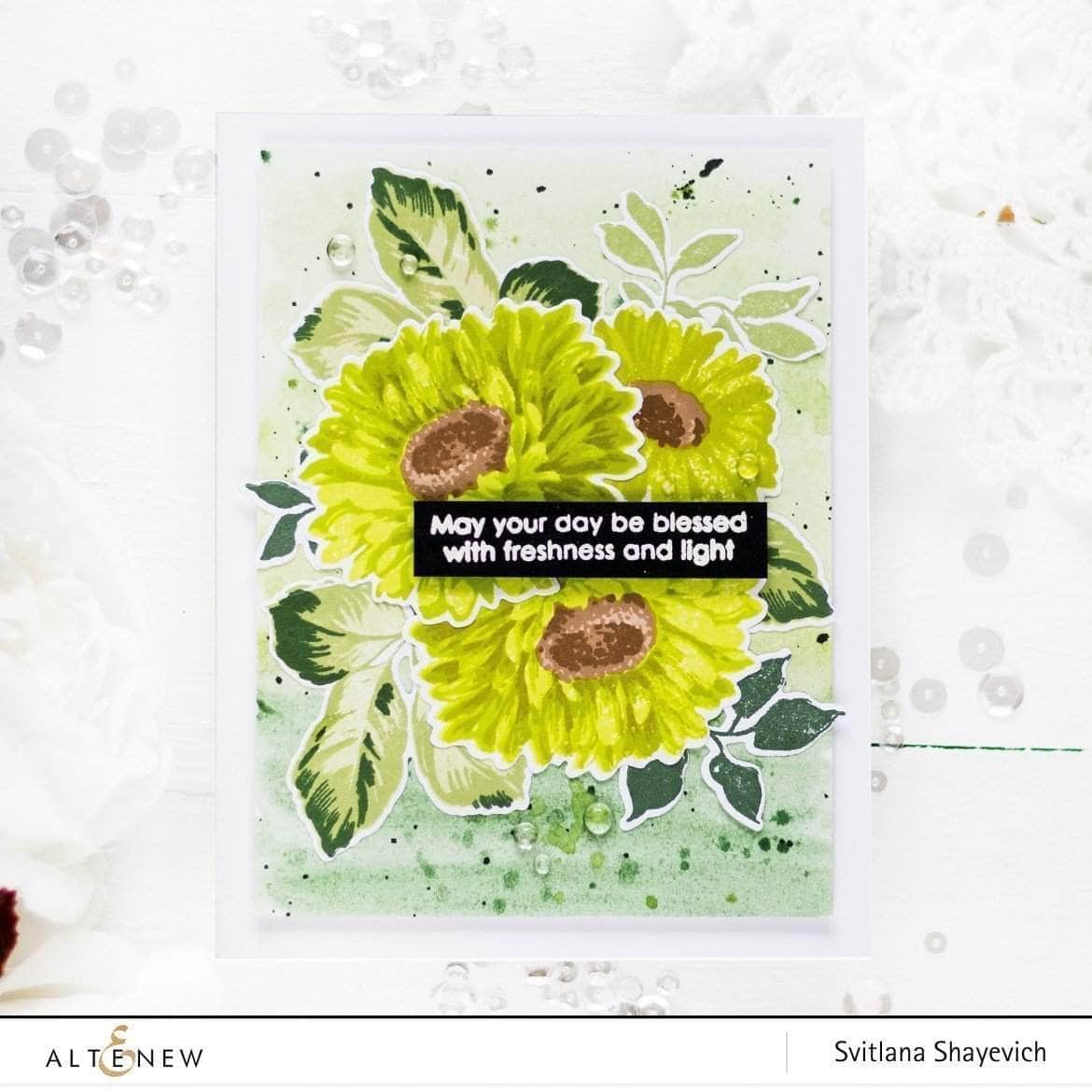 Stamp & Die & Stencil Bundle Sunflower Daisy