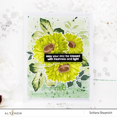 Stamp & Die & Stencil Bundle Sunflower Daisy