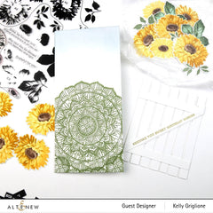 Stamp & Die & Stencil Bundle Sunflower Daisy