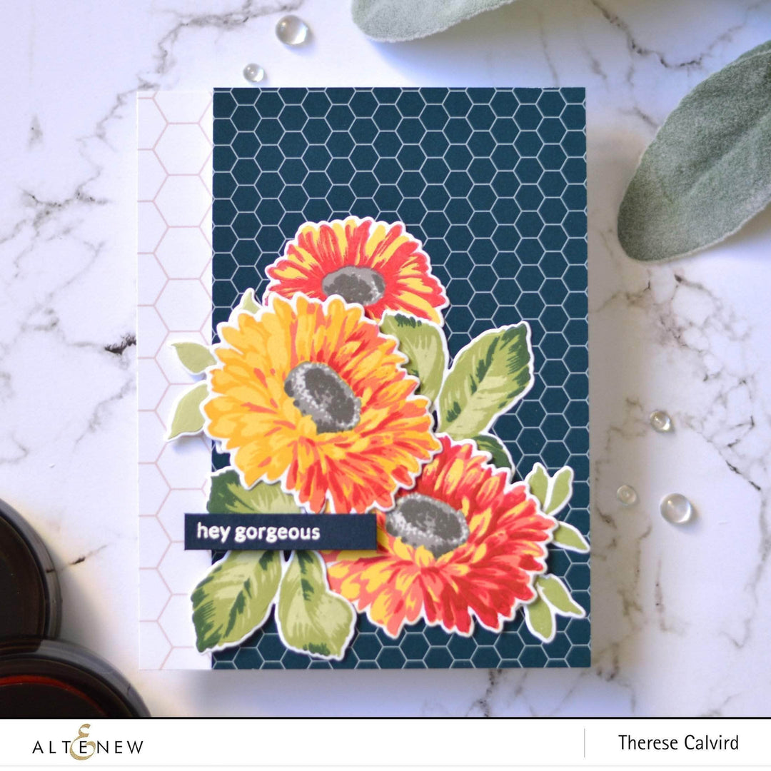 Stamp & Die & Stencil Bundle Sunflower Daisy