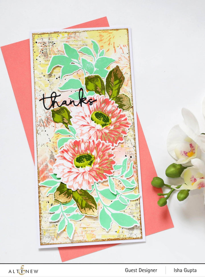 Stamp & Die & Stencil Bundle Sunflower Daisy