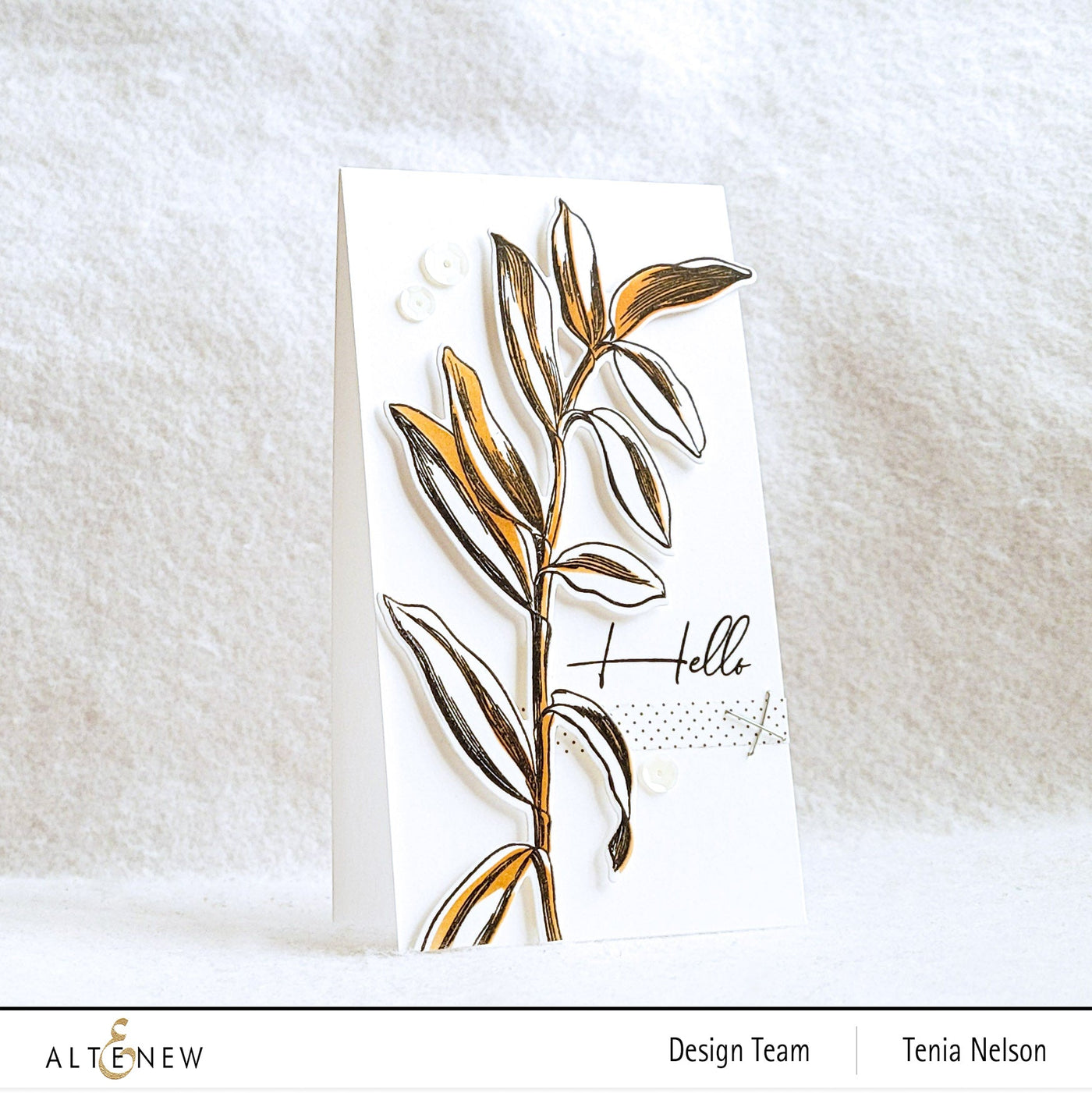 Stamp & Die & Stencil Bundle Tall Foliage