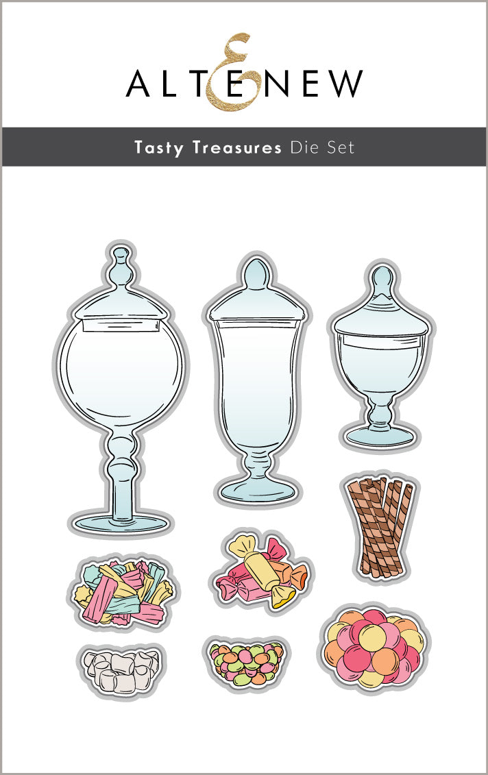 Stamp & Die & Stencil Bundle Tasty Treasures