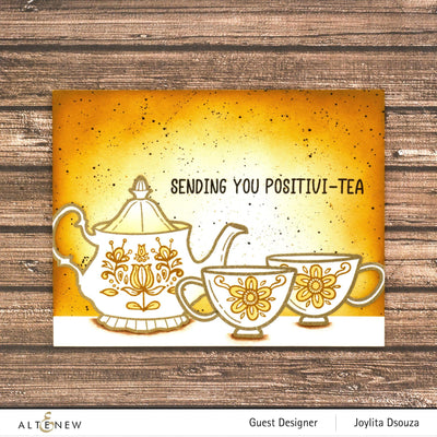 Stamp & Die & Stencil Bundle Tea For Two