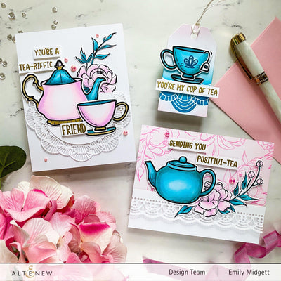 Stamp & Die & Stencil Bundle Tea For Two