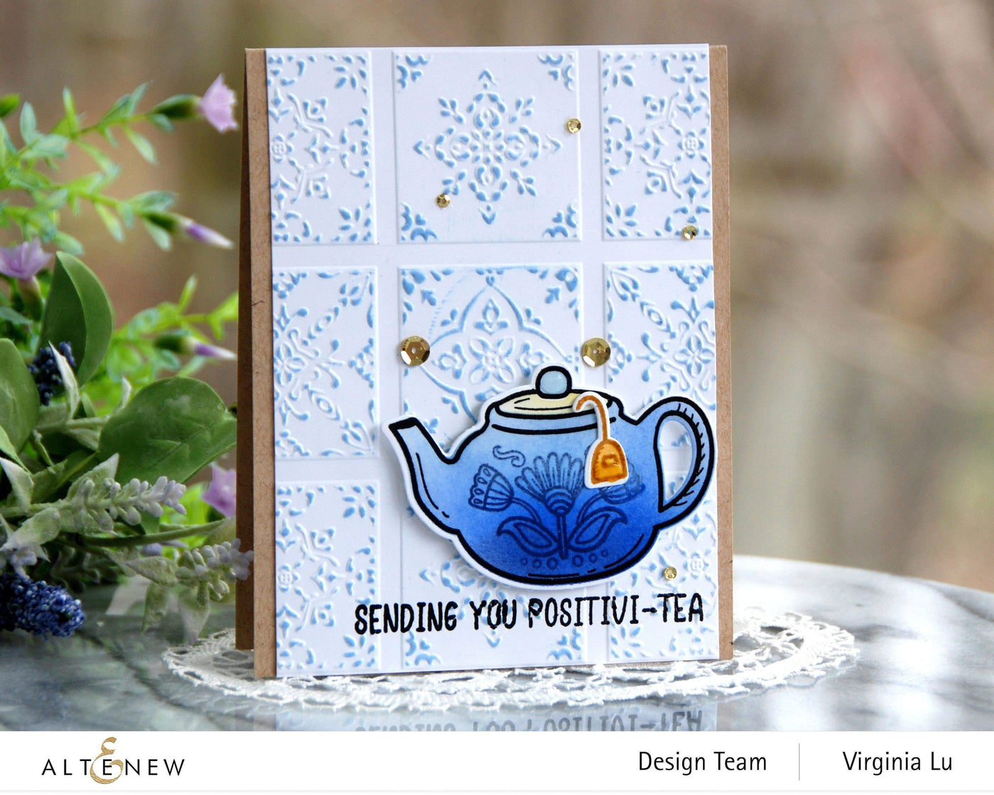 Stamp & Die & Stencil Bundle Tea For Two