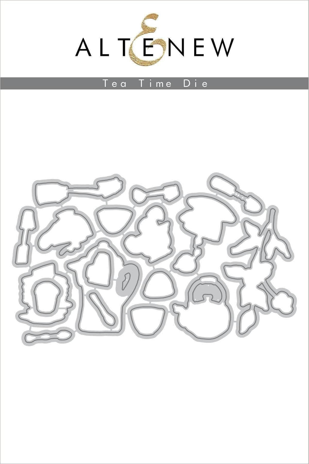 Stamp & Die & Stencil Bundle Tea Time