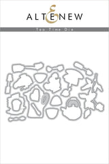 Stamp & Die & Stencil Bundle Tea Time
