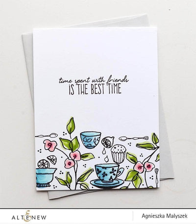 Stamp & Die & Stencil Bundle Tea Time