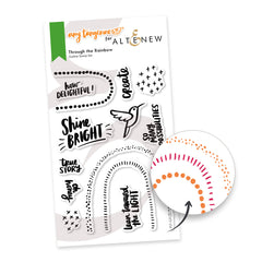 Stamp & Die & Stencil Bundle Through the Rainbow