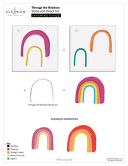 Stamp & Die & Stencil Bundle Through the Rainbow