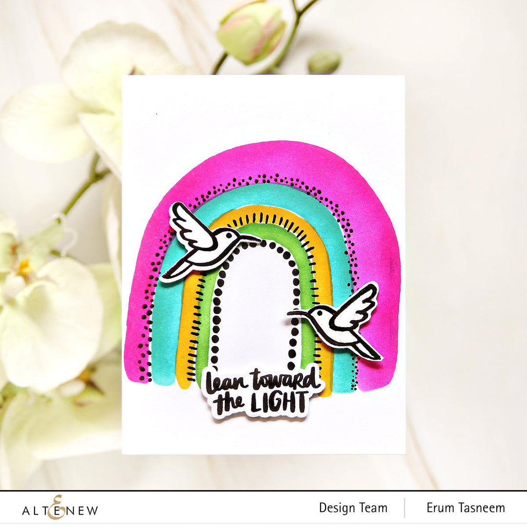 Stamp & Die & Stencil Bundle Through the Rainbow