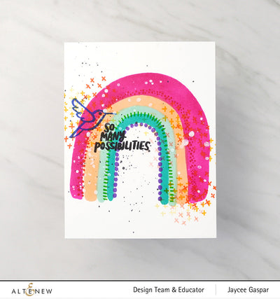 Stamp & Die & Stencil Bundle Through the Rainbow
