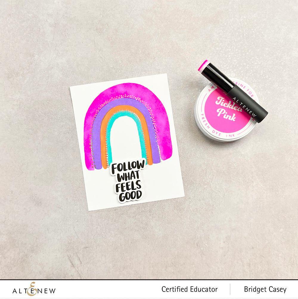 Stamp & Die & Stencil Bundle Through the Rainbow