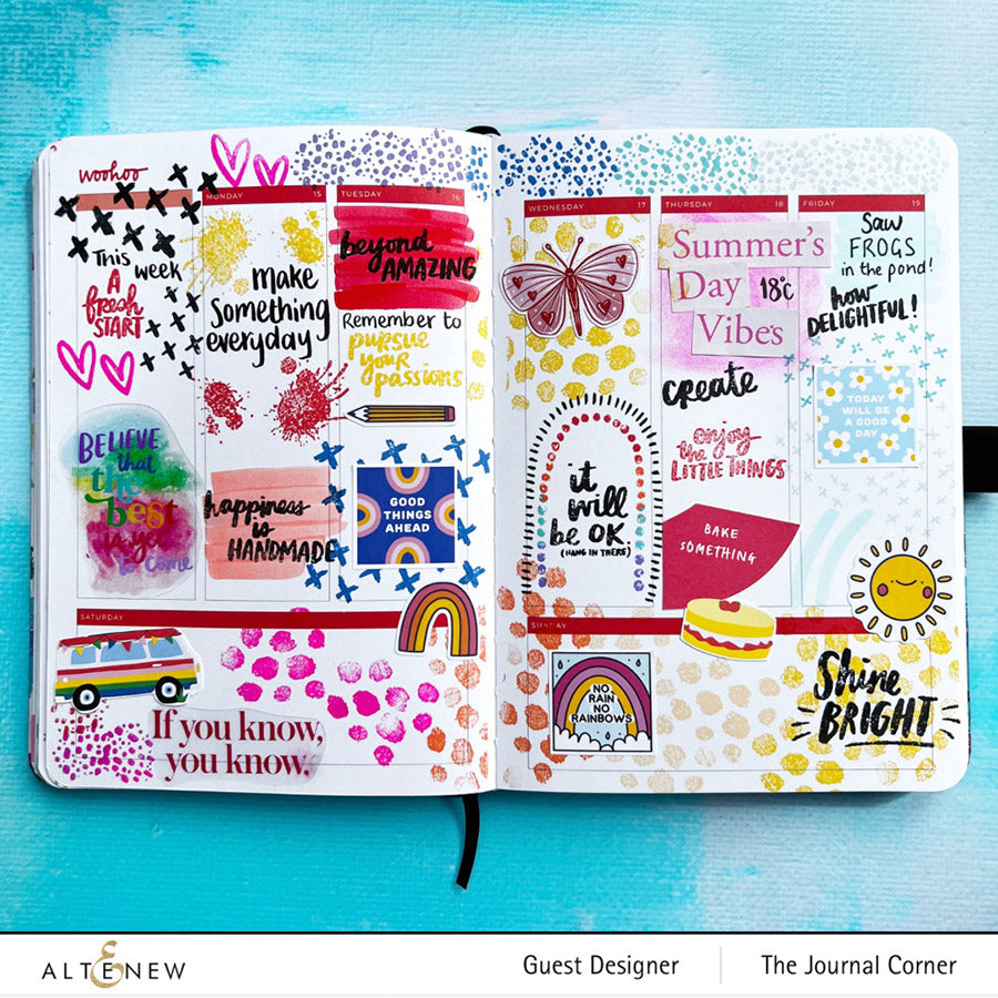 Stamp & Die & Stencil Bundle Through the Rainbow
