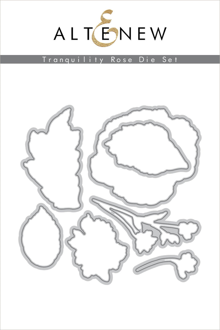 Stamp & Die & Stencil Bundle Tranquility Rose