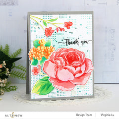 Stamp & Die & Stencil Bundle Tranquility Rose