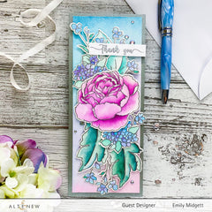 Stamp & Die & Stencil Bundle Tranquility Rose