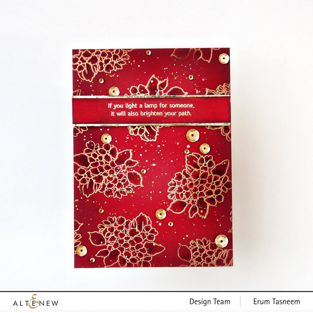 Stamp & Die & Stencil Bundle Tranquility Rose