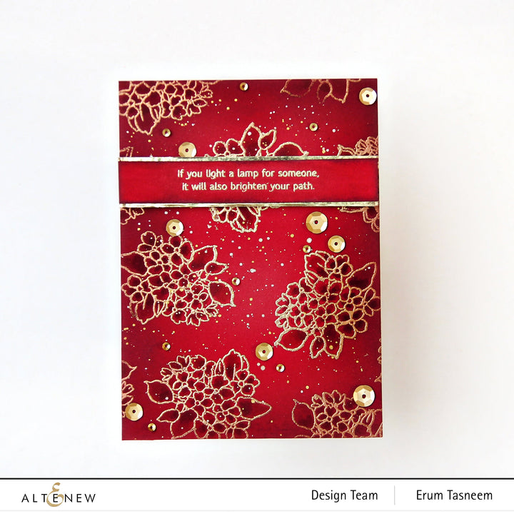 Stamp & Die & Stencil Bundle Tranquility Rose