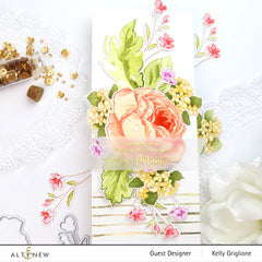 Stamp & Die & Stencil Bundle Tranquility Rose