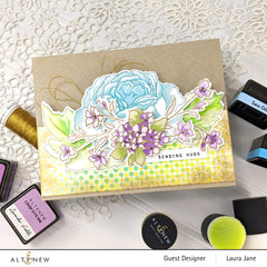 Stamp & Die & Stencil Bundle Tranquility Rose