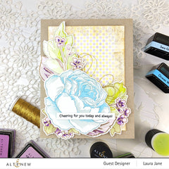 Stamp & Die & Stencil Bundle Tranquility Rose