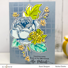 Stamp & Die & Stencil Bundle Tranquility Rose