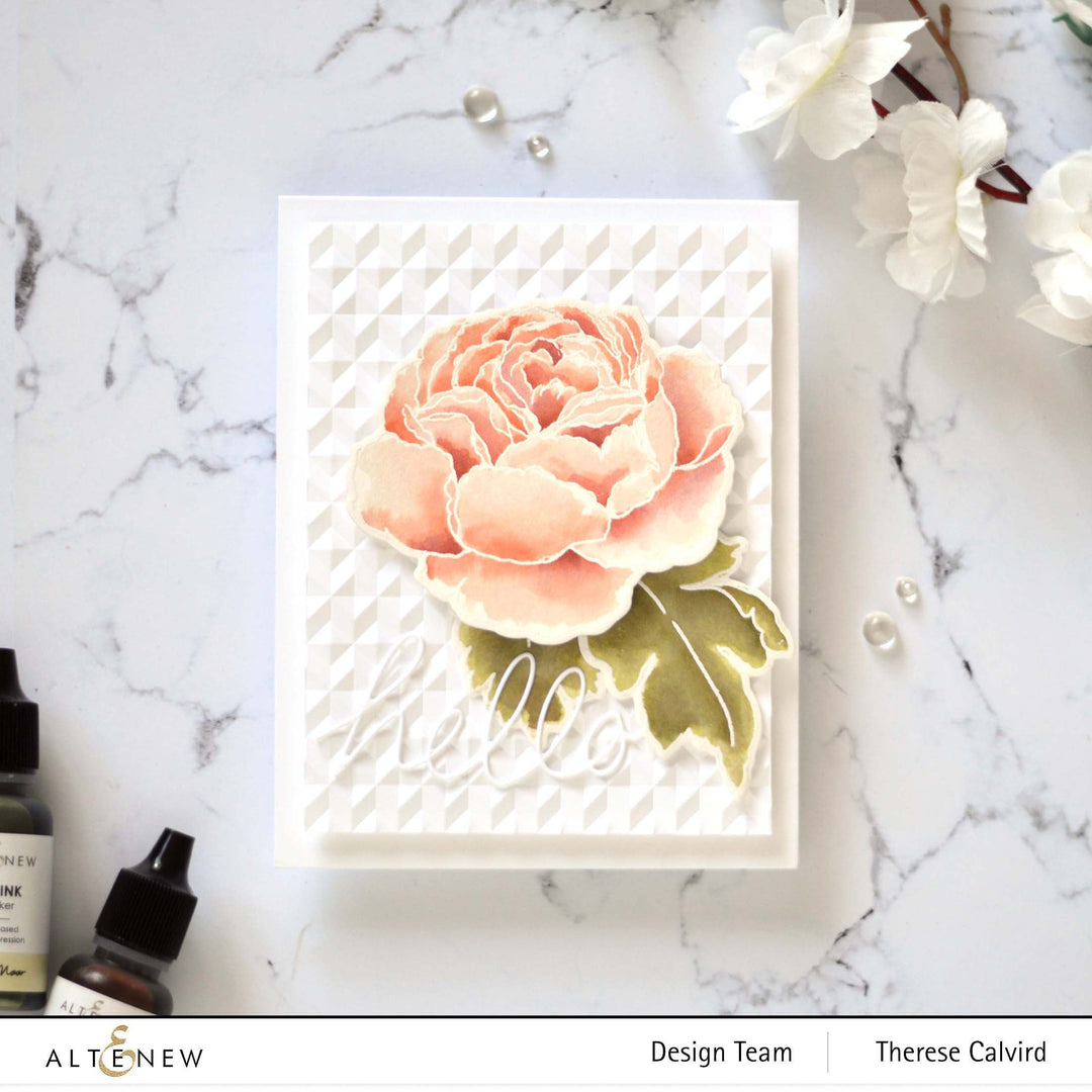 Stamp & Die & Stencil Bundle Tranquility Rose