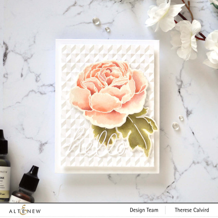 Stamp & Die & Stencil Bundle Tranquility Rose
