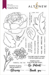 Stamp & Die & Stencil Bundle Tranquility Rose