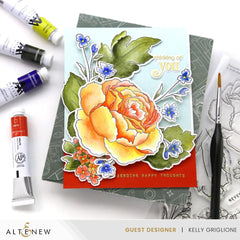 Stamp & Die & Stencil Bundle Tranquility Rose