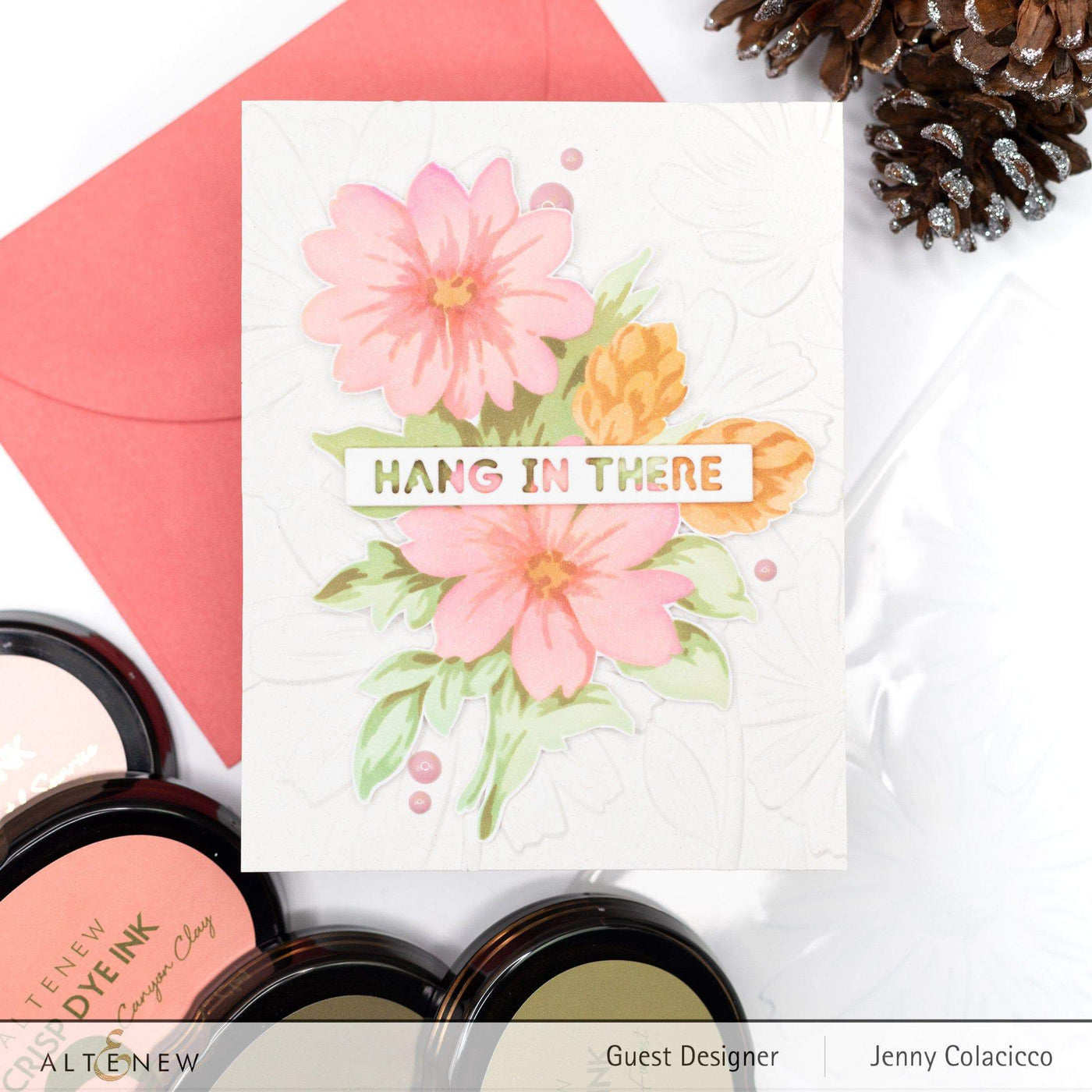 Stamp & Die & Stencil Bundle Trendy Floral Art Top 3 Stamp & Die & Layering Stencil Bundle