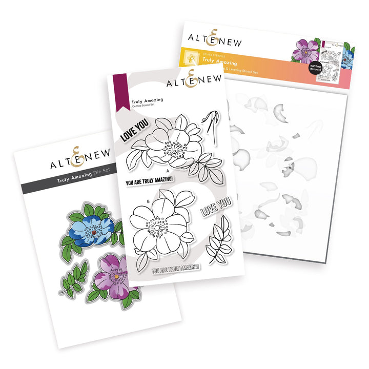 Stamp & Die & Stencil Bundle Truly Amazing