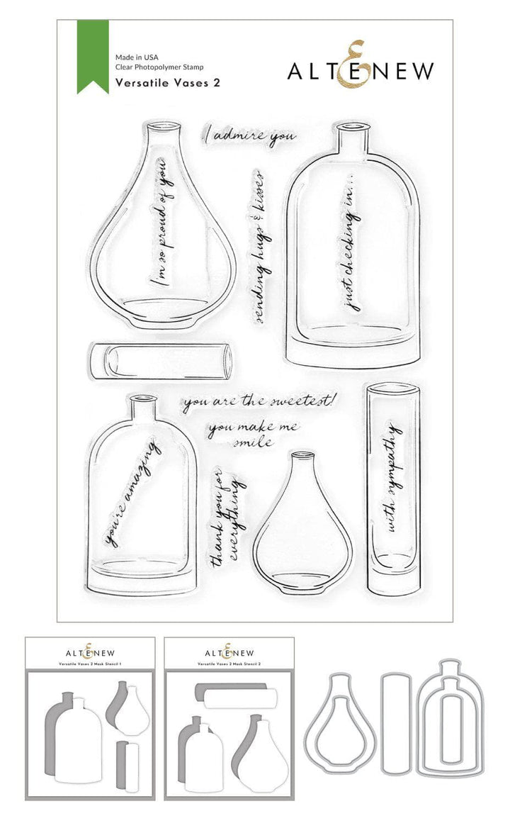 Stamp & Die & Stencil Bundle Versatile Vases 2
