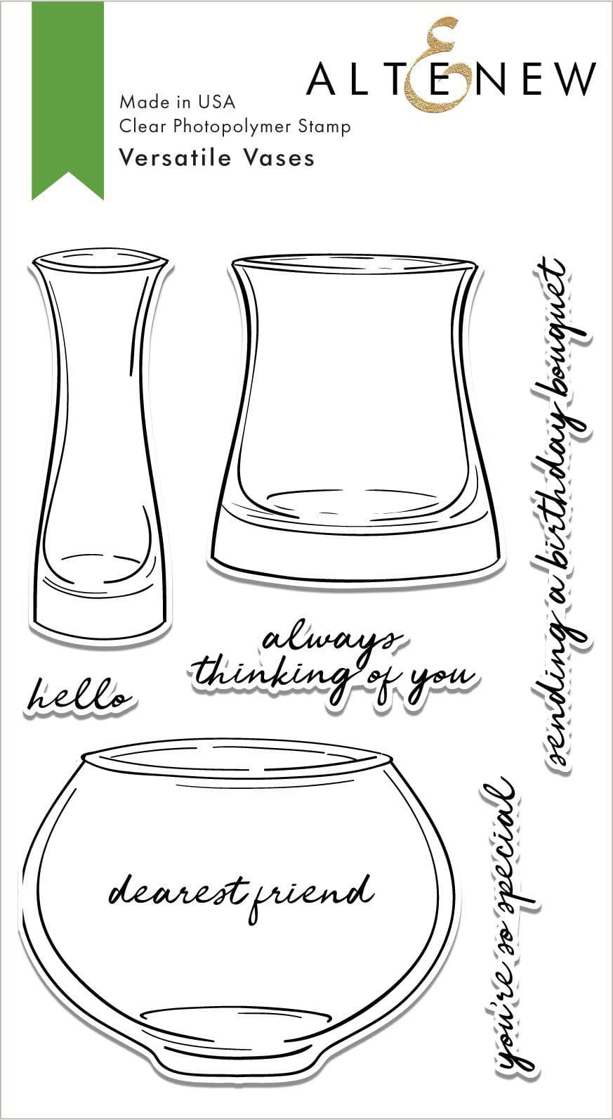 Stamp & Die & Stencil Bundle Versatile Vases
